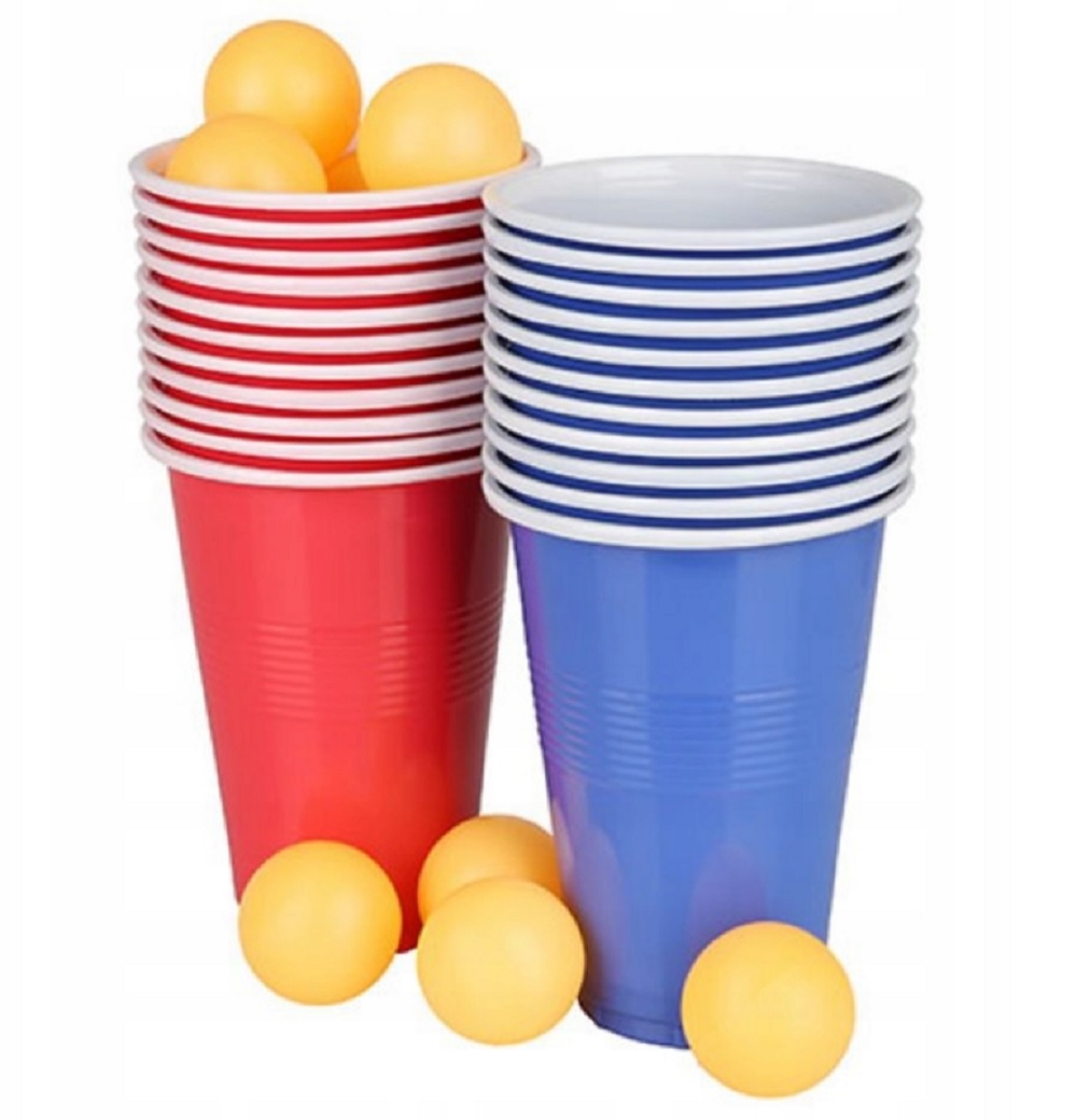 Beer pong set, zábavná pivná hra